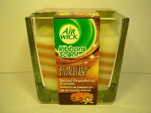 Airwick svíčka Ribbons Scent vůně cukroví a ván.koření 180 g