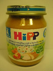 HiPP BIO Zeleninová omáčka s rýží a kuřecím masem 4+ 125g